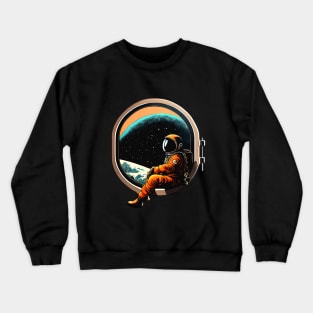 feels lonely in space Crewneck Sweatshirt